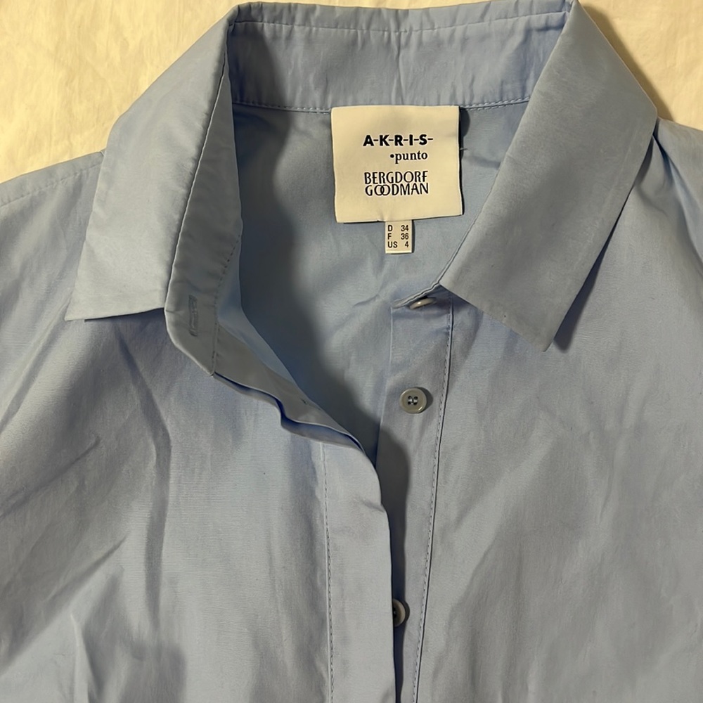COPY - Akris punto
Pleated Back Button-Down Poplin Shirt